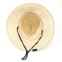 Wide Brim Bucket Hat Casual Crochet Breathable Sunscreen Fisherman Cap