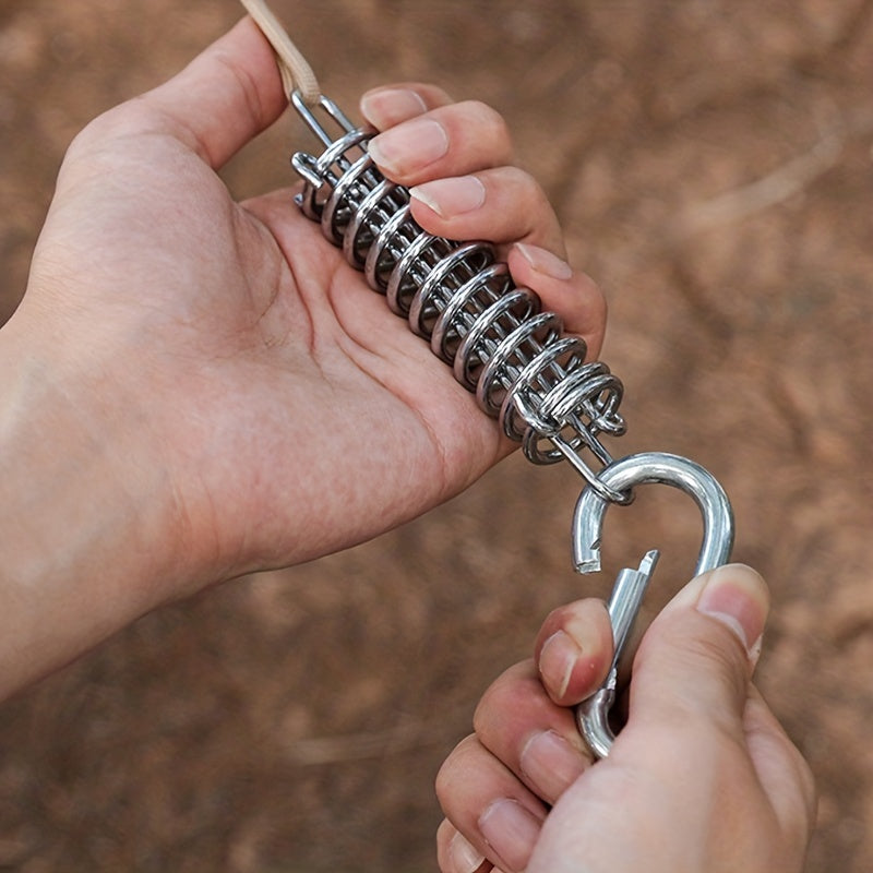 1pc Tent Wind Spring Wind Rope Buckle Stainless Steel Awning Fixed