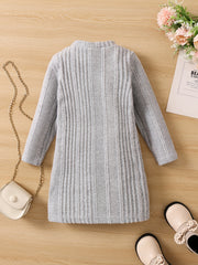 Girls Ribbed Stretch Fit Slim Dress Kids Clothes