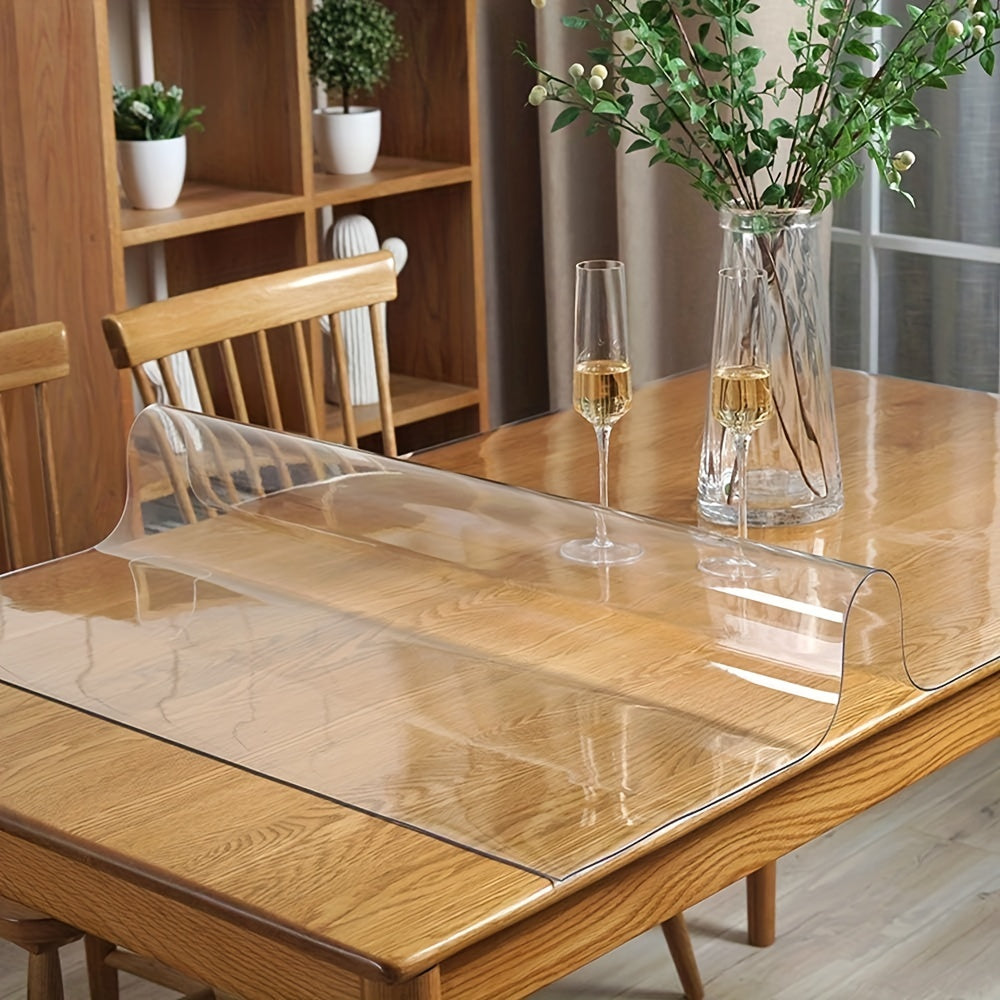 Clear Plastic Desk Protective Mat Ink Absorption PVC Cover