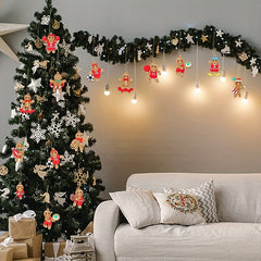 12pcs Sporty Gingerbread Man Ornament Christmas Tree Ornaments