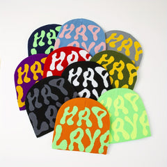 Y2K Hip Hop Candy Knitted Beanie Hat