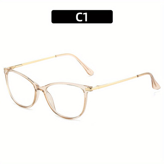 Light Blocking Reading Glasses Jelly Cat Eye HD Presbyopic Glasses