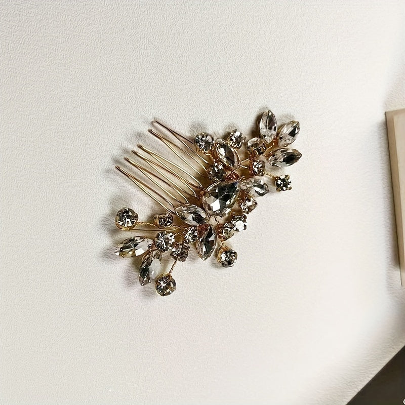 Bridal Crystal Hair Comb Head Jewelry Insert Comb Wedding Hair Accessories