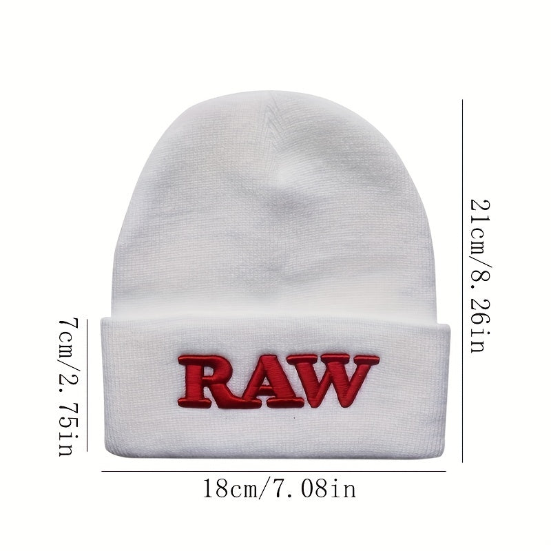 Letter Embroidery Knit Hat Hip Hop Beanie for Men and Women