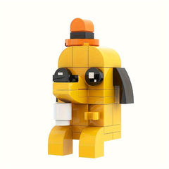 Funny 'This Is Fine' Dog Meme Building Set Cartoon Puppy Construction Toy