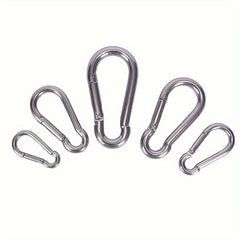 304 Stainless Steel Spring Carabiner Snap Hook Keychain