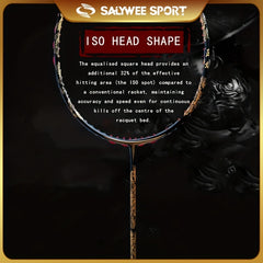 Carbon Fiber Badminton Rackets 10U G4 Golden Dragon Max 13