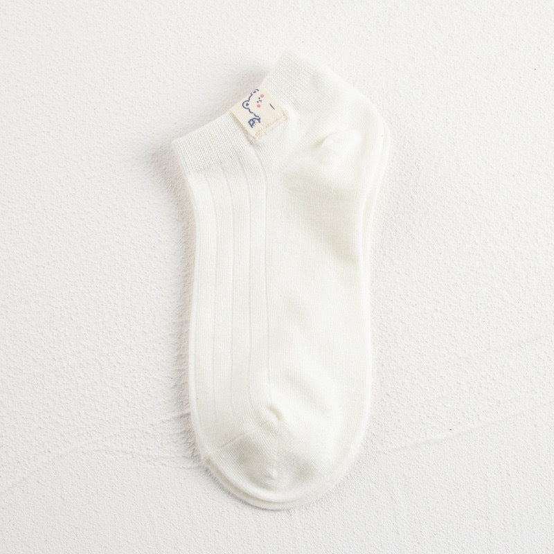 3 Pairs Women's Bear Ankle Socks - Cute Design