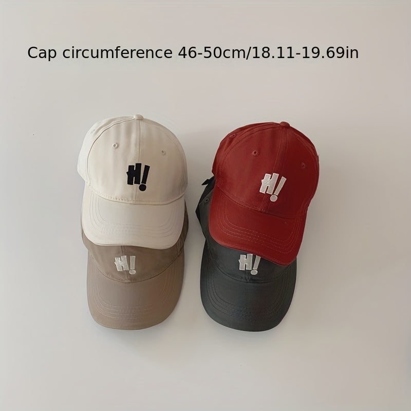 Stylish Unisex Baseball Cap for Kids - Hi Embroidery Sunscreen Peaked Cap