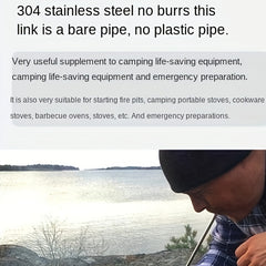 Collapsible Blow Fire Tube for Outdoor Camping
