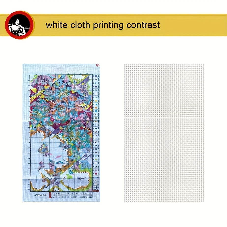 Small Panda Bird Window Cross Stitch Kit Embroidery DIY Handwork Set