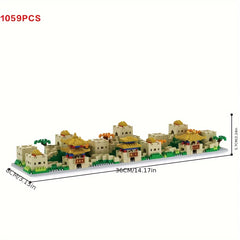 5620 Pcs 3D Chinese Wall Architecture Set - Educational & Challenging