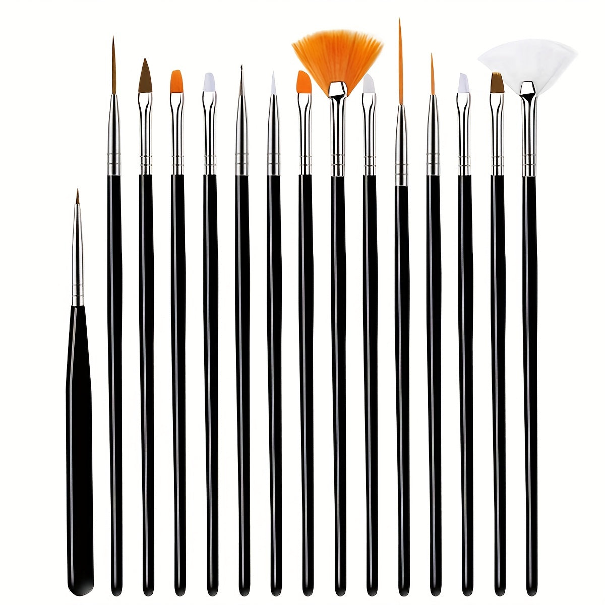 15pcs Fine Detail Paint Brush Set for Art Painting Acrylic Watercolor Models Kit
