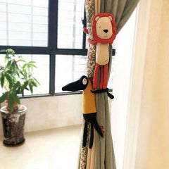 Cartoon Curtain Buckle Straps Animal Dolls Children's Room Decor