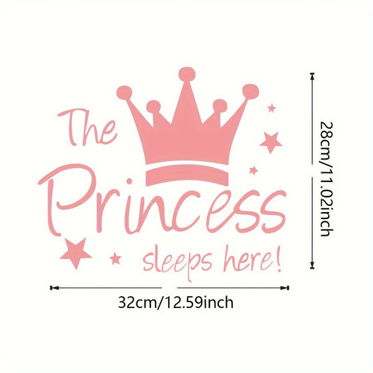 Princess Crown Wall Sticker for Bedroom Decoration