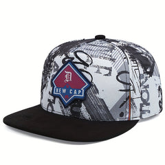 Graffiti Print Baseball Cap Hip Hop Snapback Hat for Men Women
