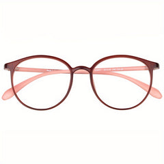 Round Anti-Fatigue Reading Glasses Light Blocking Computer Presbyopic