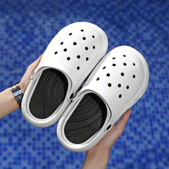 Men's Lightweight Comfy Clogs Hollow Out Non Slip Garden Shoes