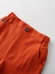 Boys Casual Solid Comfortable Pants Breathable Sports Pants