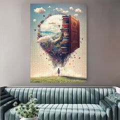 1000pc 'Book Window' Puzzle Adult Jigsaw DIY & Decor Bright Color