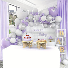 116pcs Purple Balloon Set for Birthdays Weddings Thanksgiving