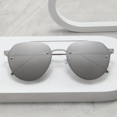 Men's Rimless Sunglasses for Street Photography