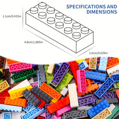 50pcs 2x6 Pellet Brick Building Blocks DIY Toy for Boys