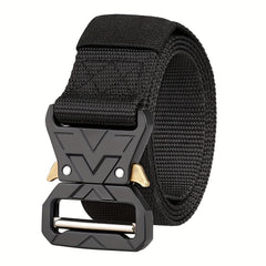 Men's Tactical Belt Quick Release Buckle Thickened Nylon for Outdoor Work