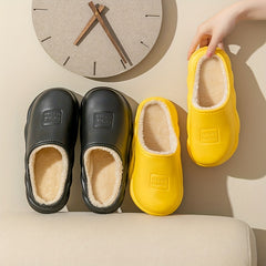 Plush Lined Waterproof Slippers for Women