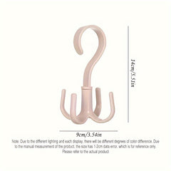 2pcs Rotated Hanger Hooks Wardrobe Clothes Rack Organizer Bag Shoes Belt Scarf