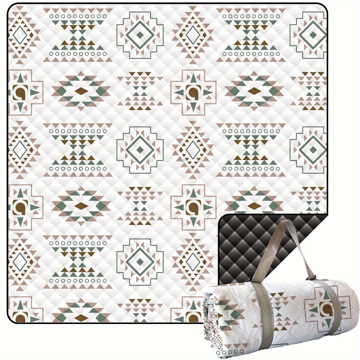 Waterproof Retro Picnic Beach Blanket 78x78