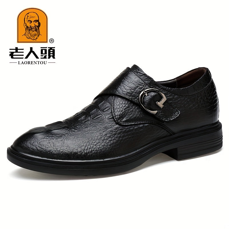 Men's Single Monk Strap Loafer Shoes Casual Slip-On Shoes Spring and Summer