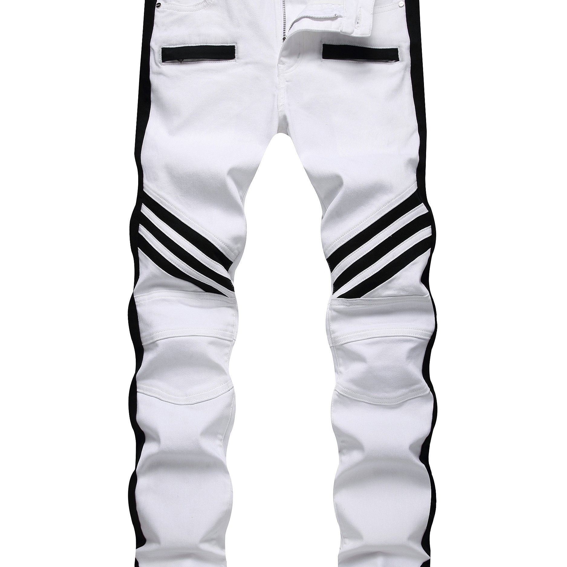 Classic Slim Fit Jeans Mens Casual Slightly Stretch Street Style Denim