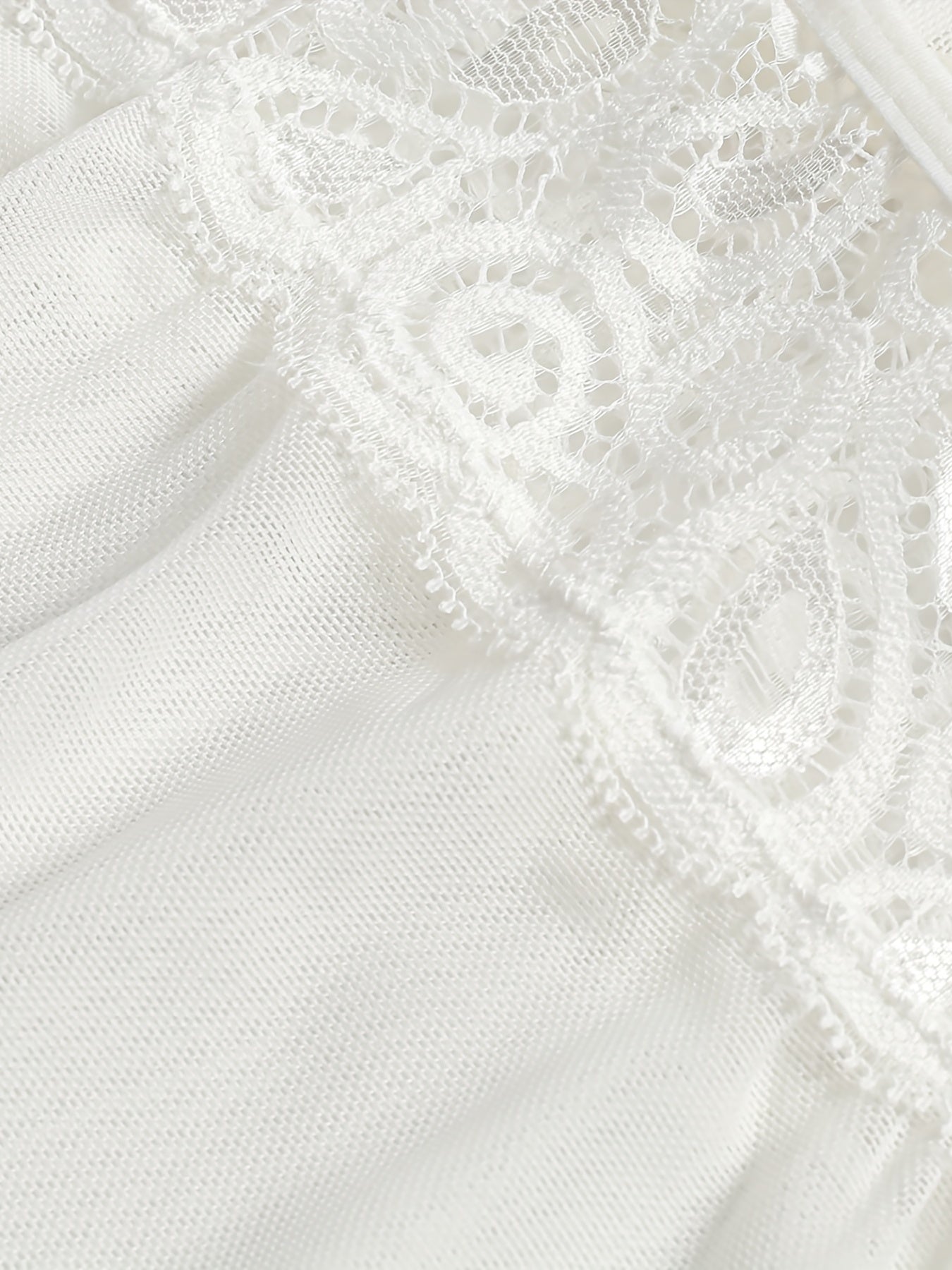 Floral Jacquard Lace V Neck Cami Dress