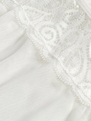 Floral Jacquard Lace V Neck Cami Dress