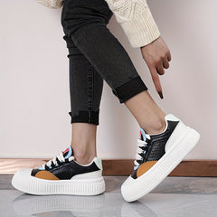 Women's Round Toe Board Shoes College Style Sneakers