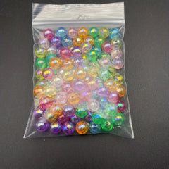 100pcs 8mm Colorful Transparent Beads DIY Jewelry Making