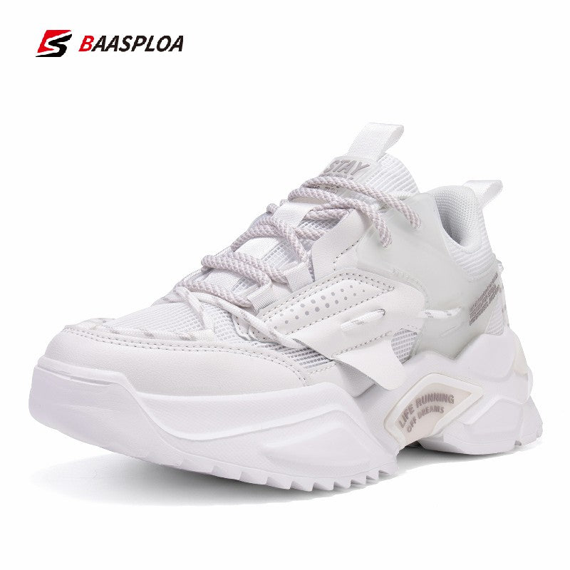 Women's Chunky Sneakers Letter Detail Running Comfortable Sports Shoes