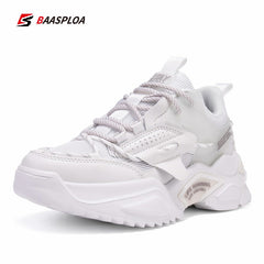 Women's Chunky Sneakers Letter Detail Running Comfortable Sports Shoes