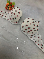 Floral Print Scoop Bra Women's Lingerie
