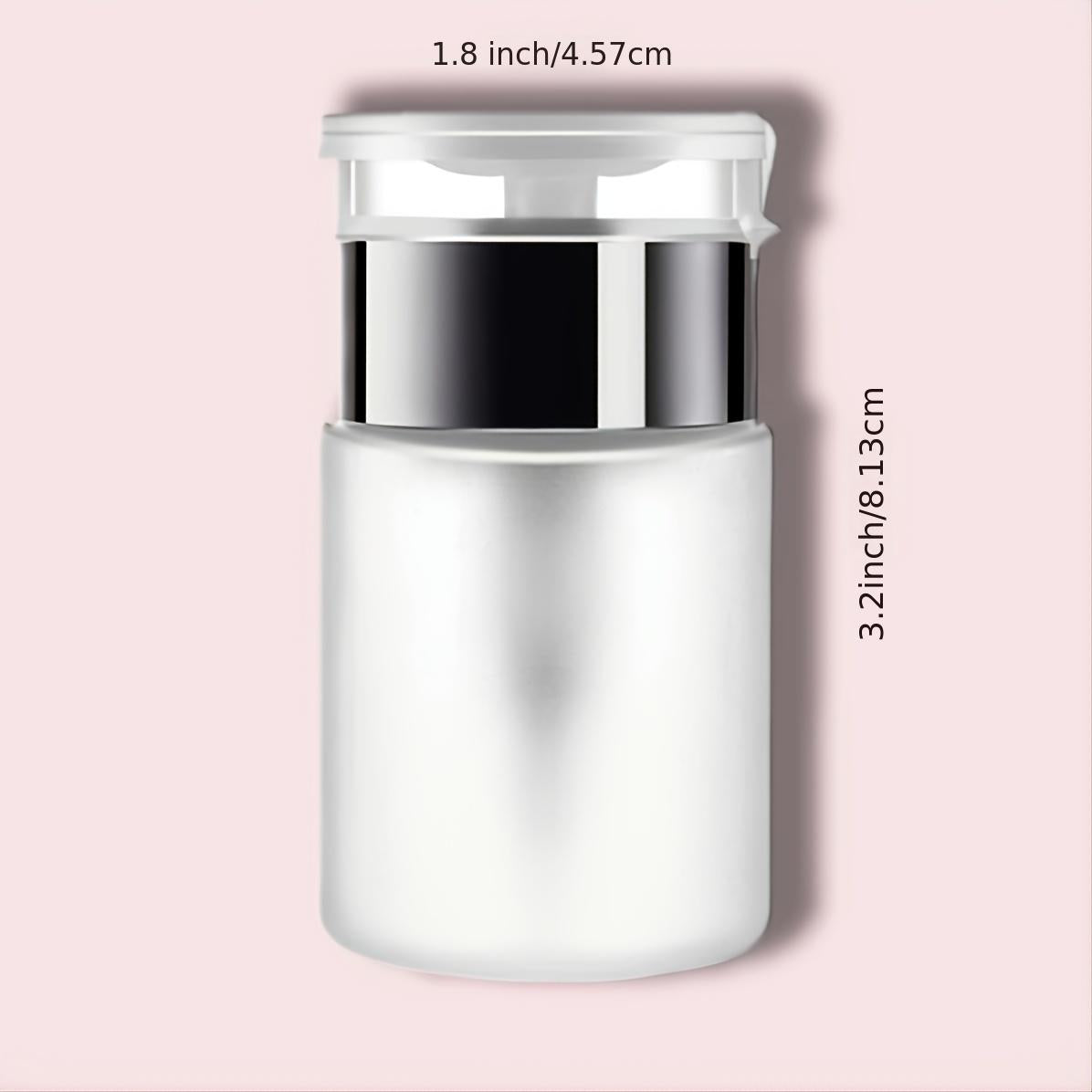 50ml Push Down Lockable Pump Dispenser Bottle Nail Polish Makeup Remover