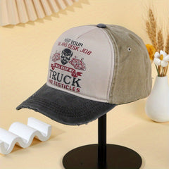 Distressed Vintage Baseball Cap Adjustable Strap for Men Women