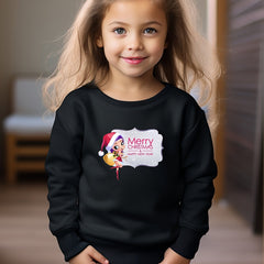 Alphabets Pattern Crew Neck Sweatshirt For Kids