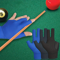3 Fingers Pool Gloves Non Slip Billiards Match Left Right Hand Pool Cue Gloves