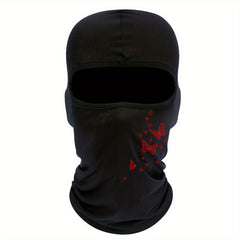 Butterfly Print Summer Riding Mask Balaclava Hat