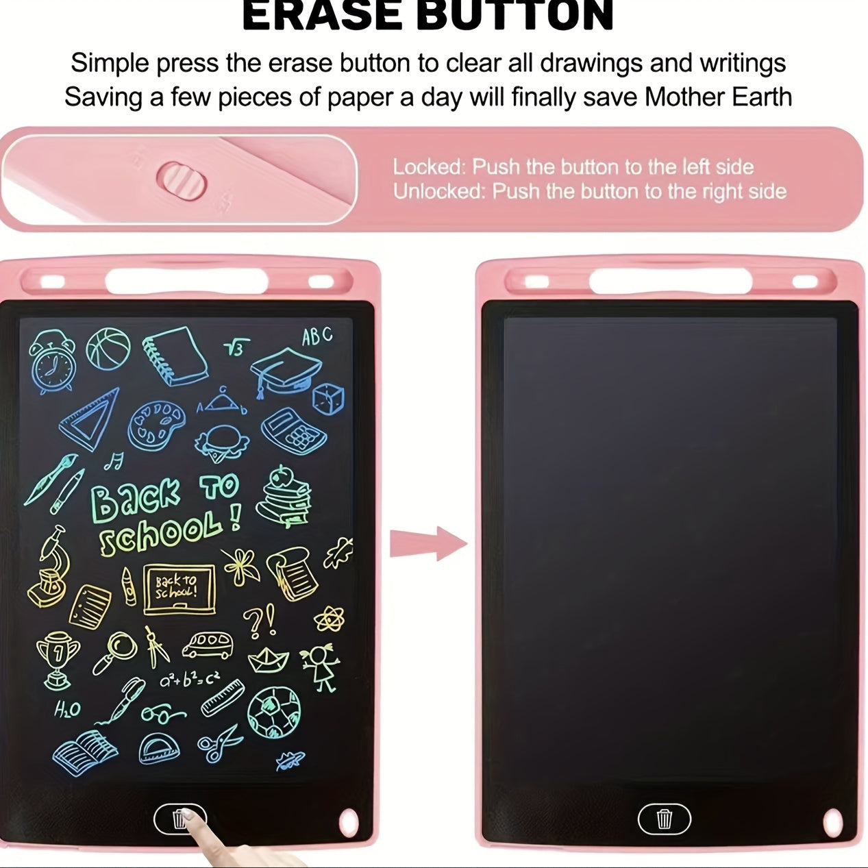8.5 Inch LCD Writing Tablet Doodle Board for Kids - Electronic Blackboard