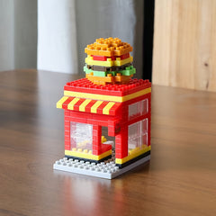 City Street Scene 3D Puzzle Toy w/ Diamond Bricks ABS Material