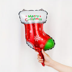 5pcs Christmas Letter Banner Mini Santa Claus Christmas Decoration Balloons