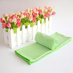 Plaid Ice Towel Cooling Towel for Outdoor Sports